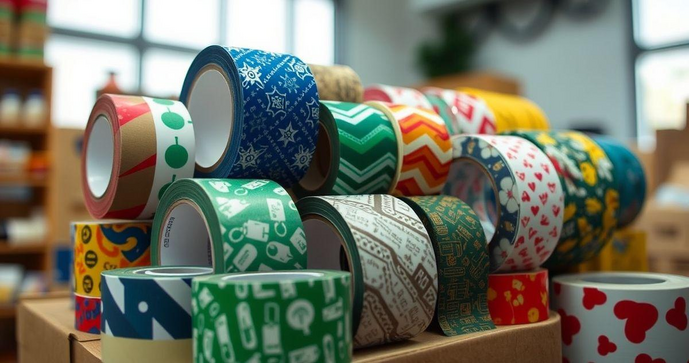 Descubra o preço da fita gomada personalizada com opções variadas Descubra o preço da fita gomada personalizada com opções variadas