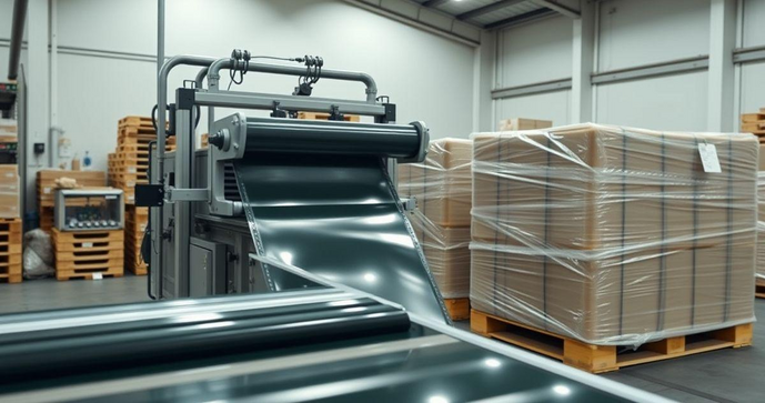 Filme stretch automático como escolha ideal para embalagens eficientes